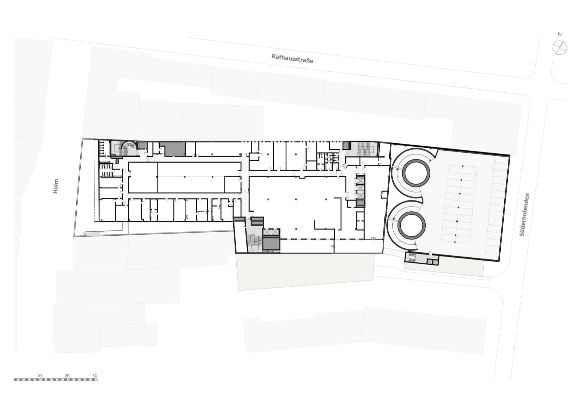 Grundriss der dritten Etage von HOLM 7 – Karstadt Flensburg Gewerbeimmobilie