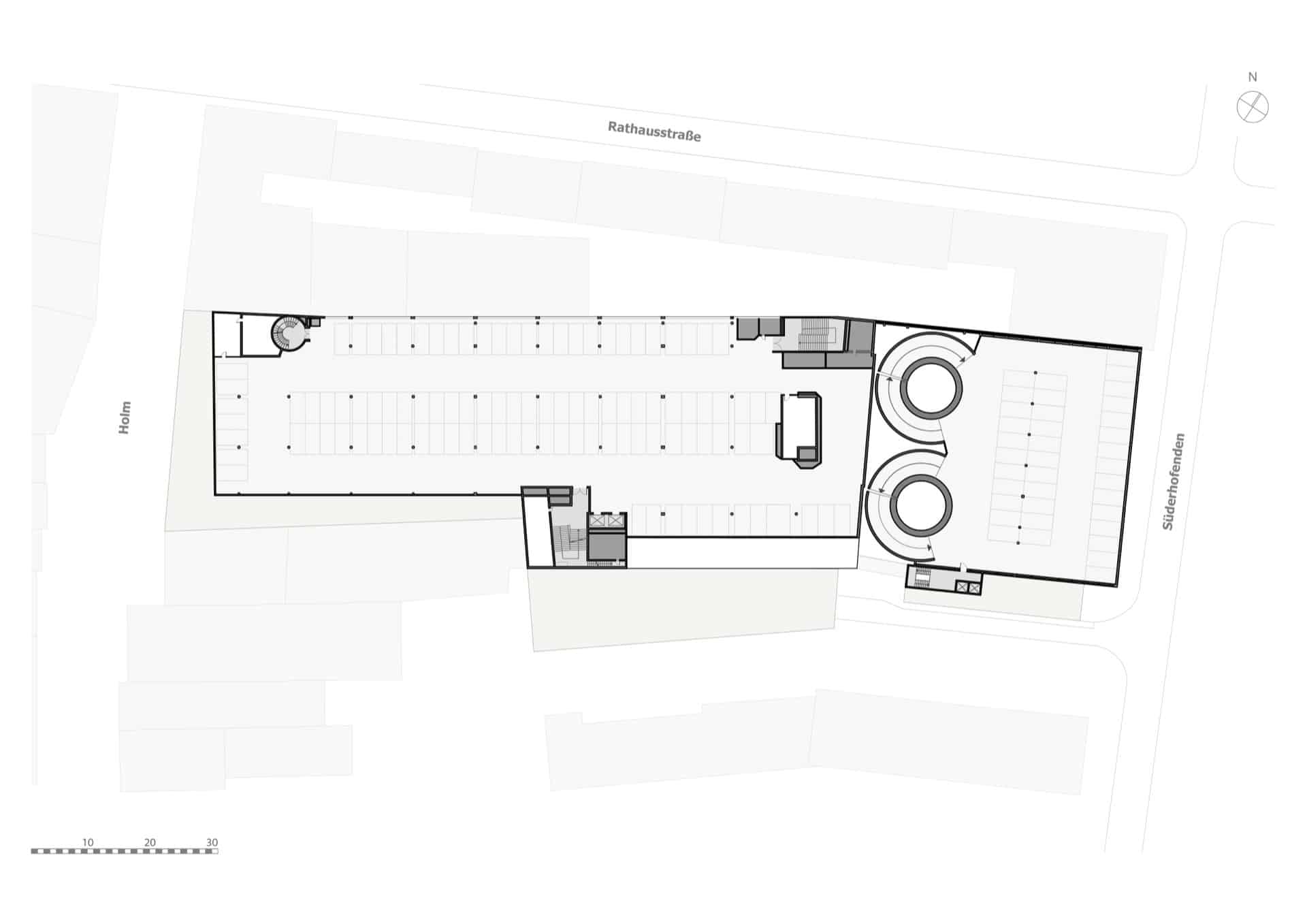 Grundriss der vierten Etage von HOLM 7 – Karstadt Flensburg Gewerbeimmobilie