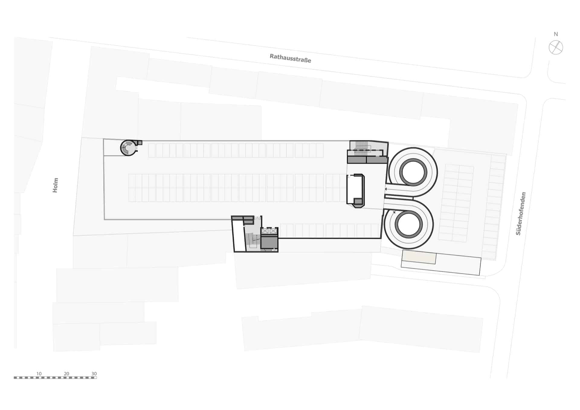 Grundriss der fünften Etage von HOLM 7 – Karstadt Flensburg Gewerbeimmobilie