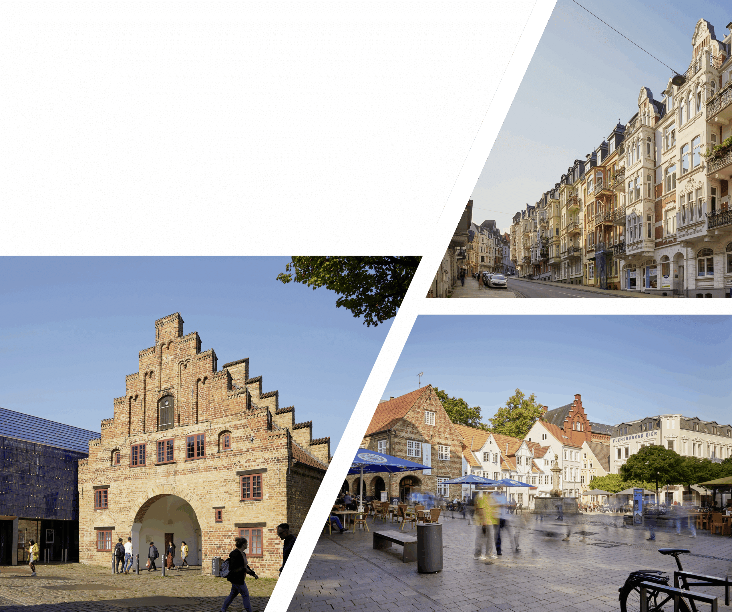 diverse Bilder der Fußgängerzone